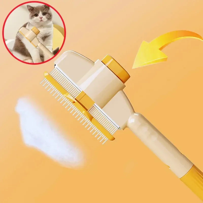 One Button Pet Hair Remover Brush