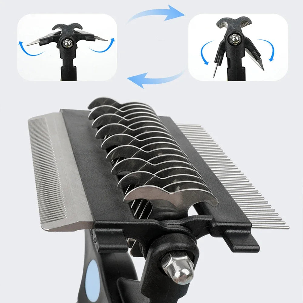 3 In 1 Pet Deshedding Brush