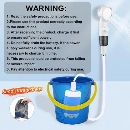 Portable Rechargeable Shower Head