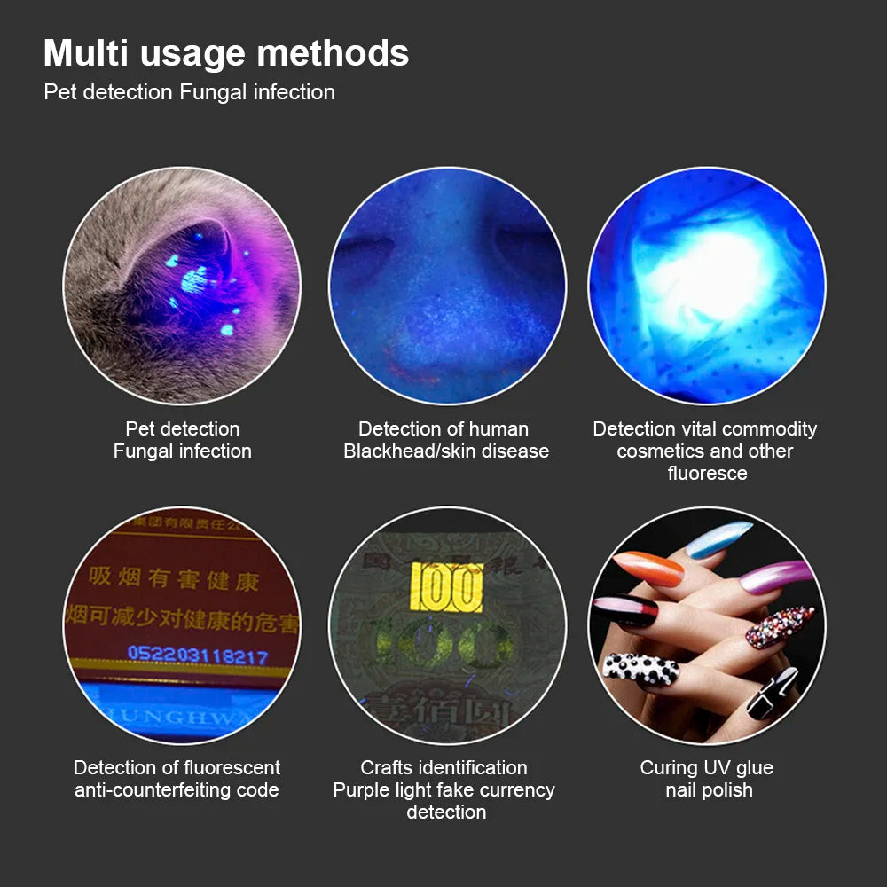 Pet Fungus Detection UV Ultraviolet Light