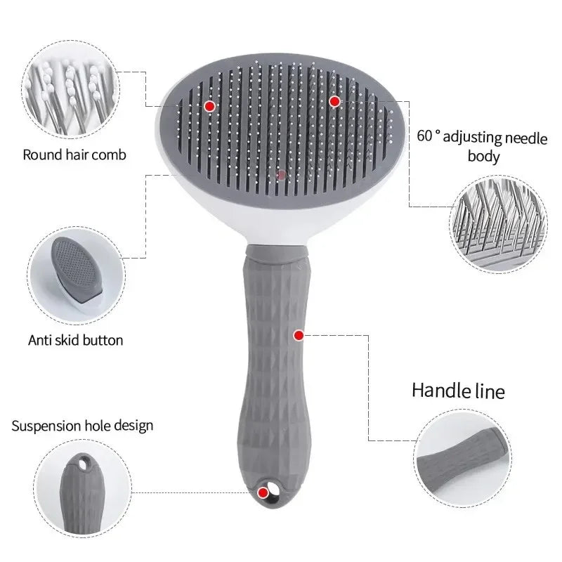 Pet Hair Remover Grooming Brush