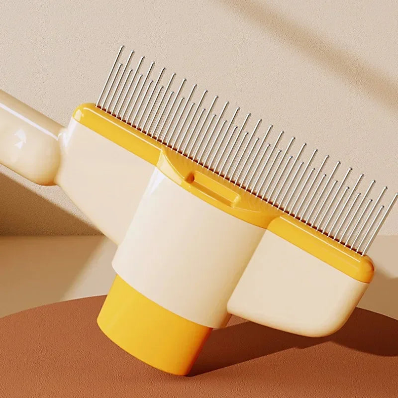 One Button Pet Hair Remover Brush
