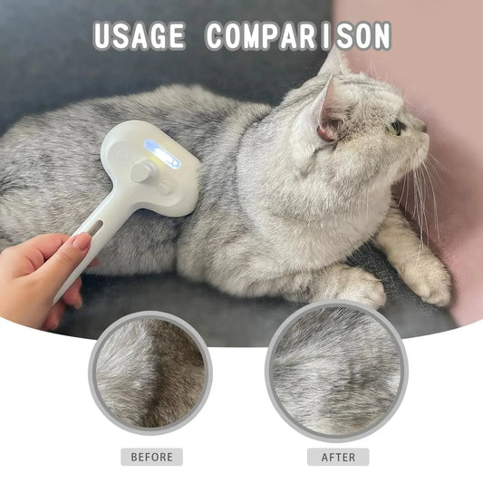 3-in-1 Pet Cleaning Steam Brush