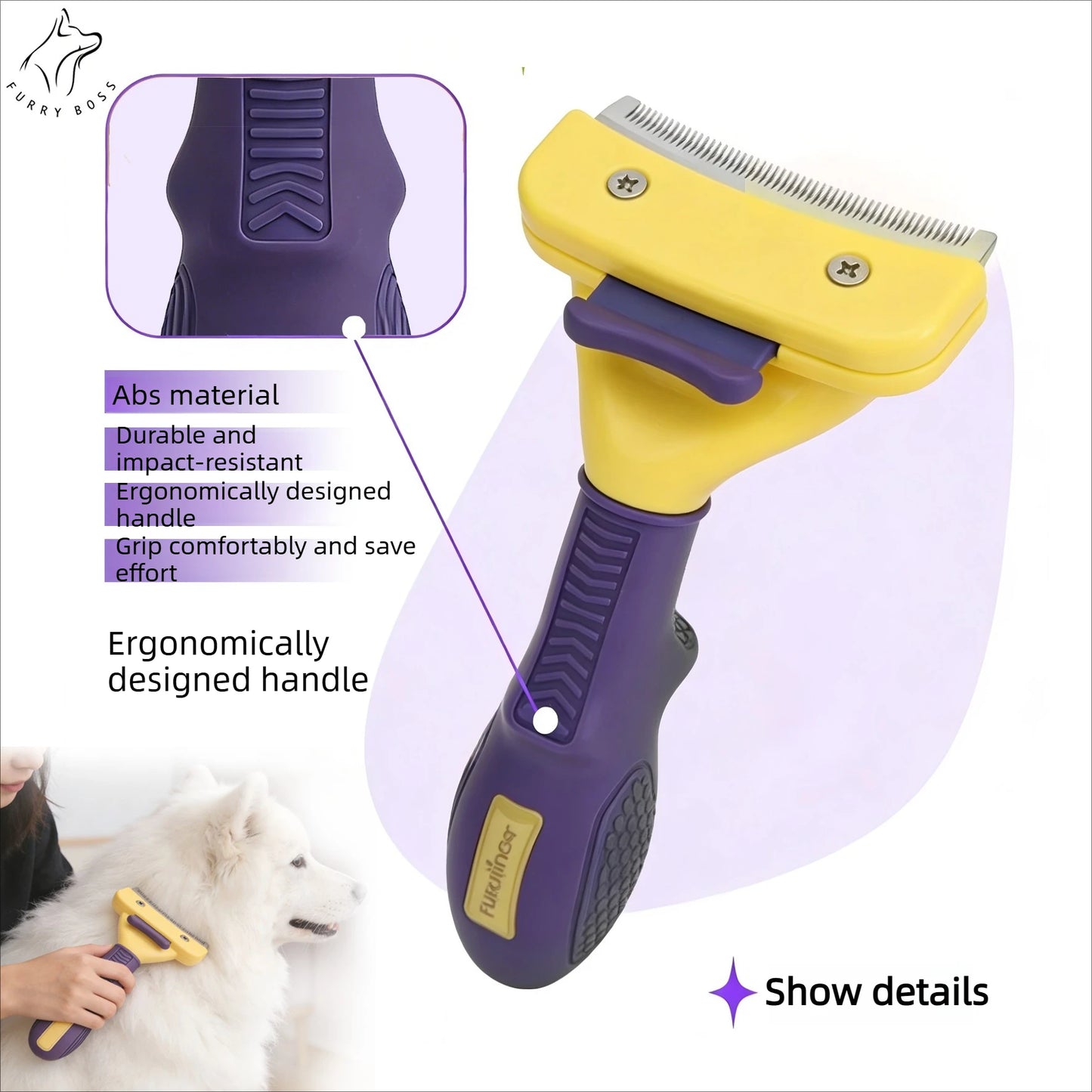 Pet Grooming Deshedding Comb