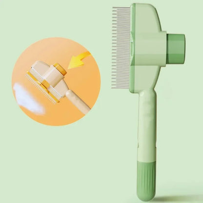 One Button Pet Hair Remover Brush