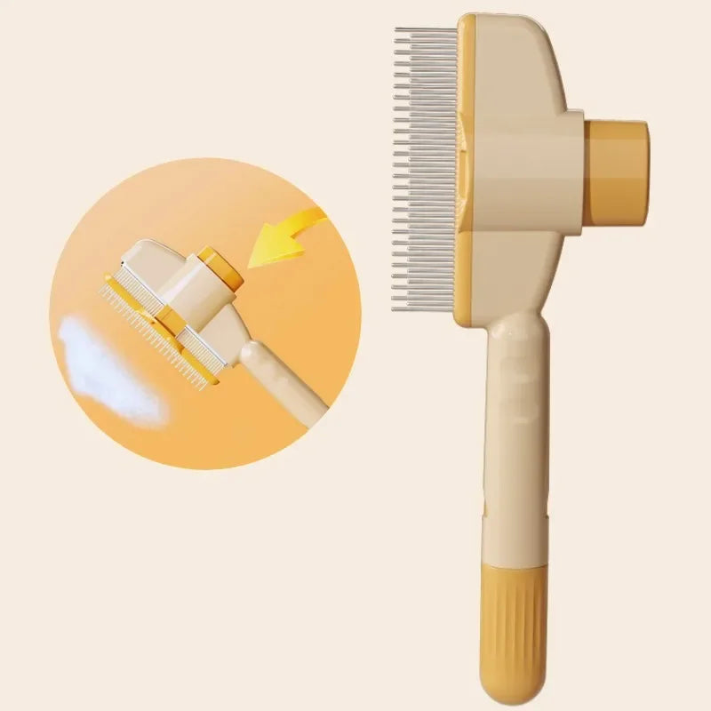 One Button Pet Hair Remover Brush