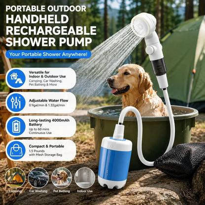 Portable Rechargeable Shower Head
