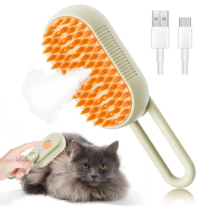 3-in-1 Pet Cleaning Steam Brush