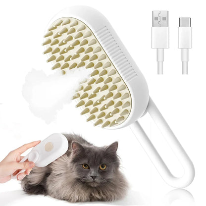 3-in-1 Pet Cleaning Steam Brush
